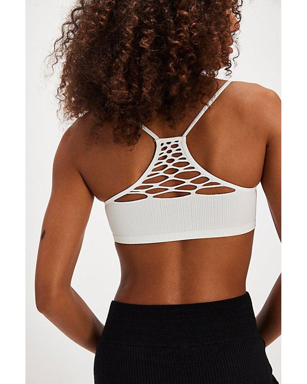 Free People Baby Racerback Bralette in Black | Lyst
