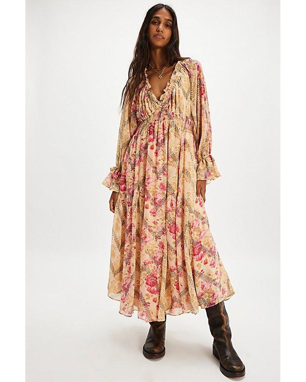 Free People Lena Midi Dress Lyst