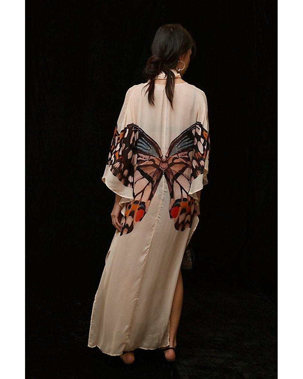 Free People Black Metamorphosis Maxi Kaftan