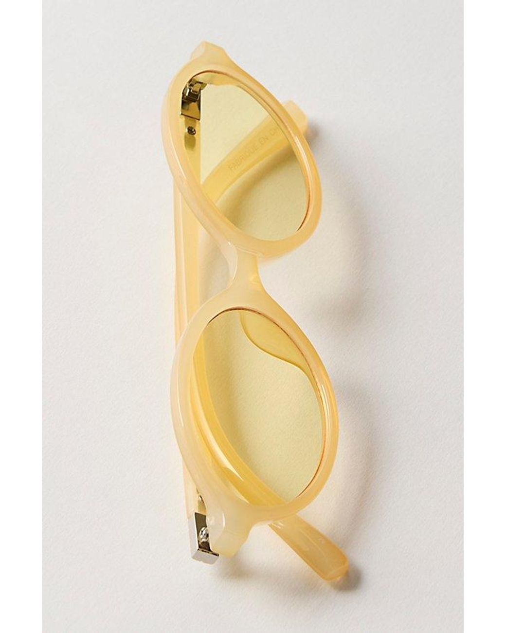 Free People Brown Oh Hello Rounded Oval Sunglasses
