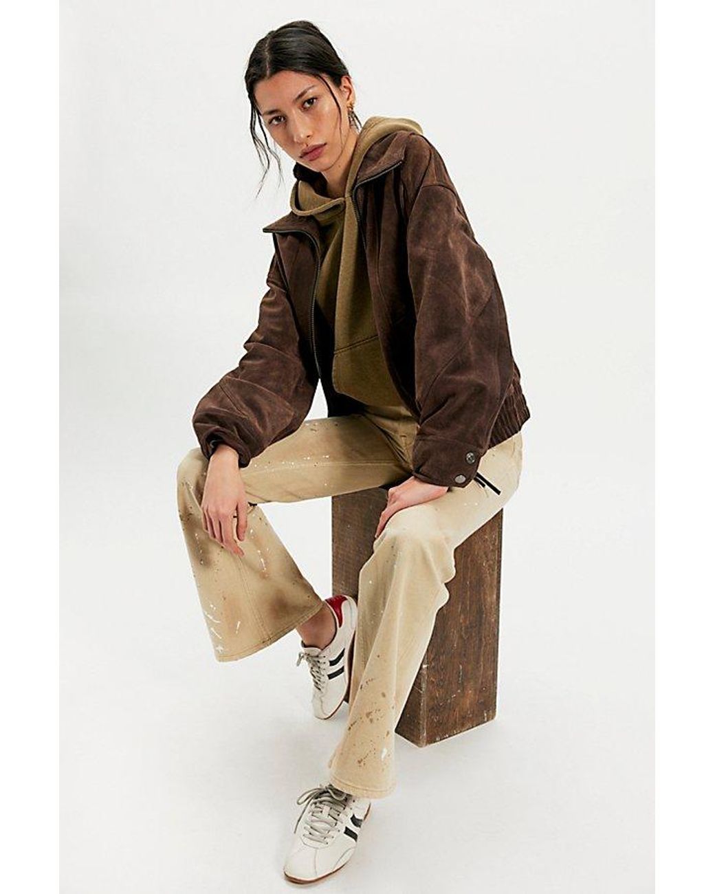 Free People Brown With Everything Sweatshirt