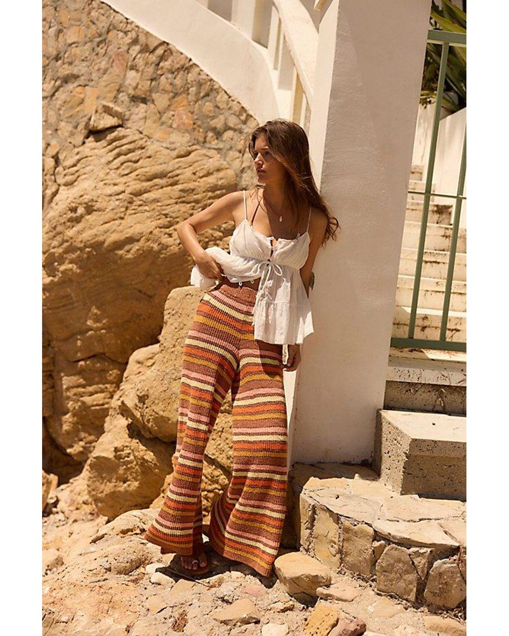 free-est Brown Heatwave Top By