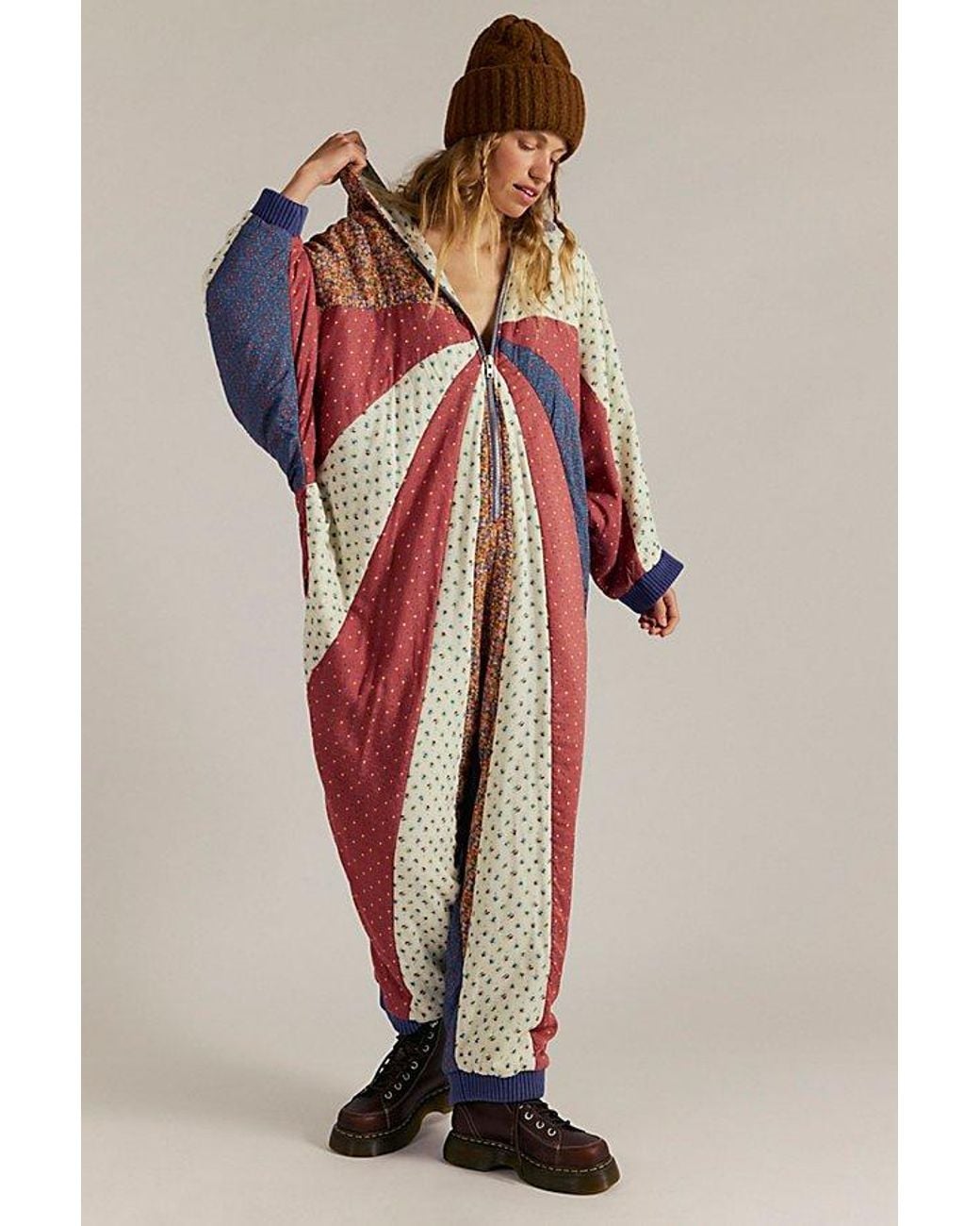 Free People Multicolor Morning Star Quilted Onesie