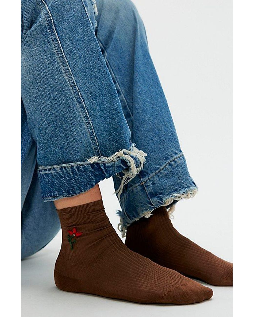 Maria La Rosa Blue Iris Socks By