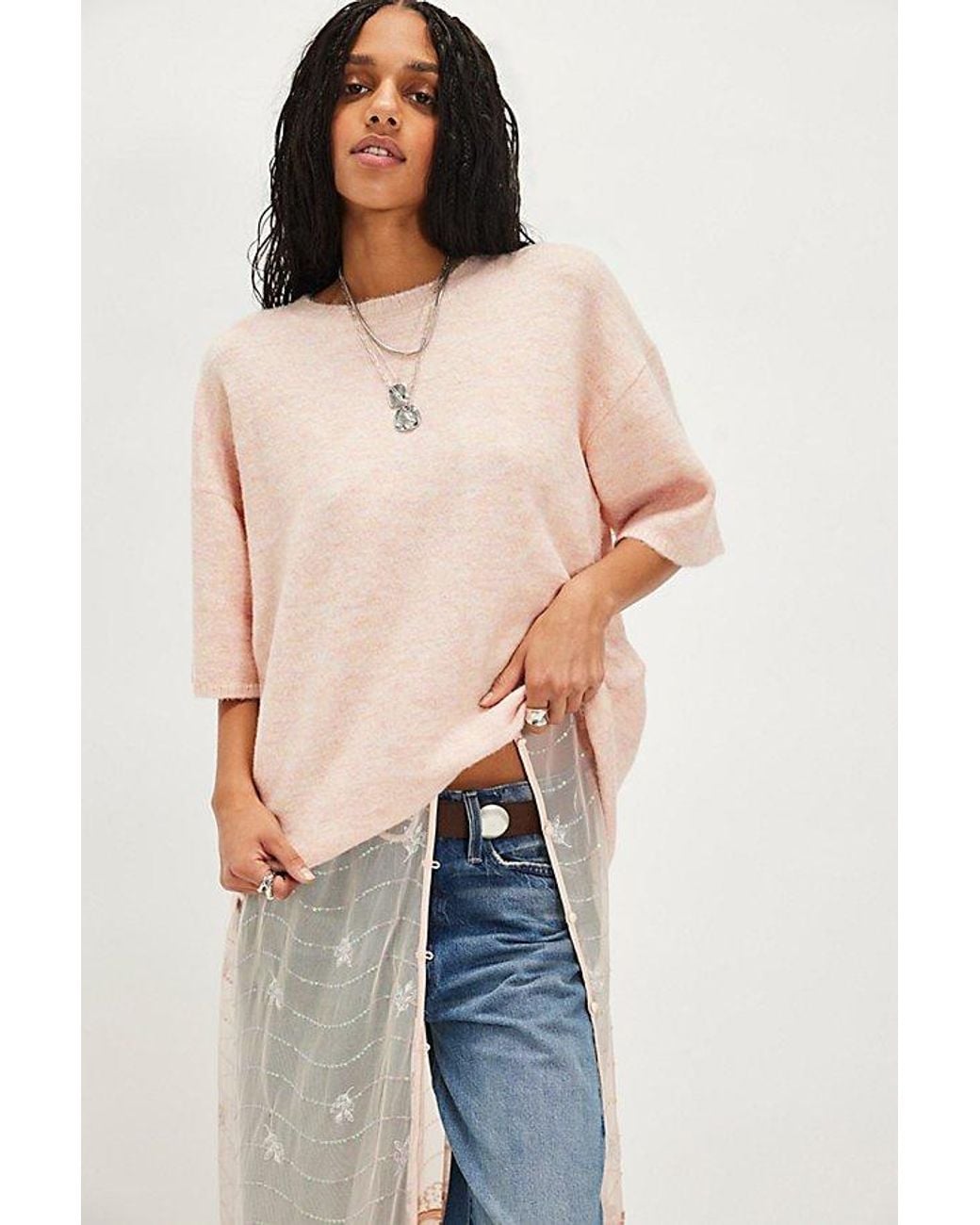 Free People Blue Margot Softspun Sweater Tee