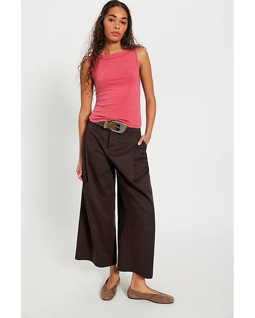 Free People Red Iconic Tank Top