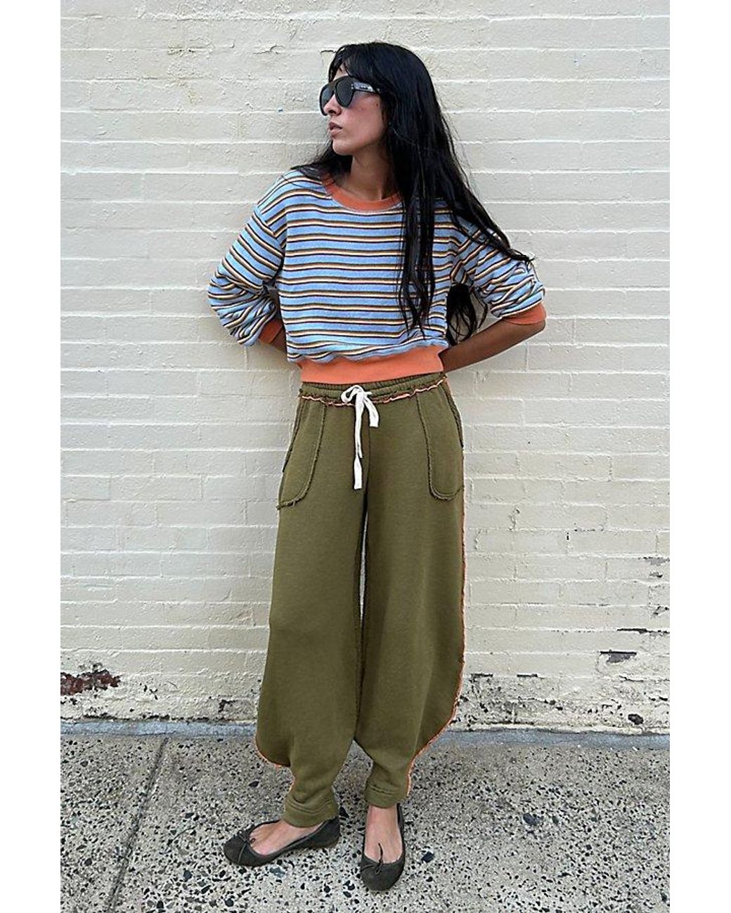 free-est Green Kit Pant Set By