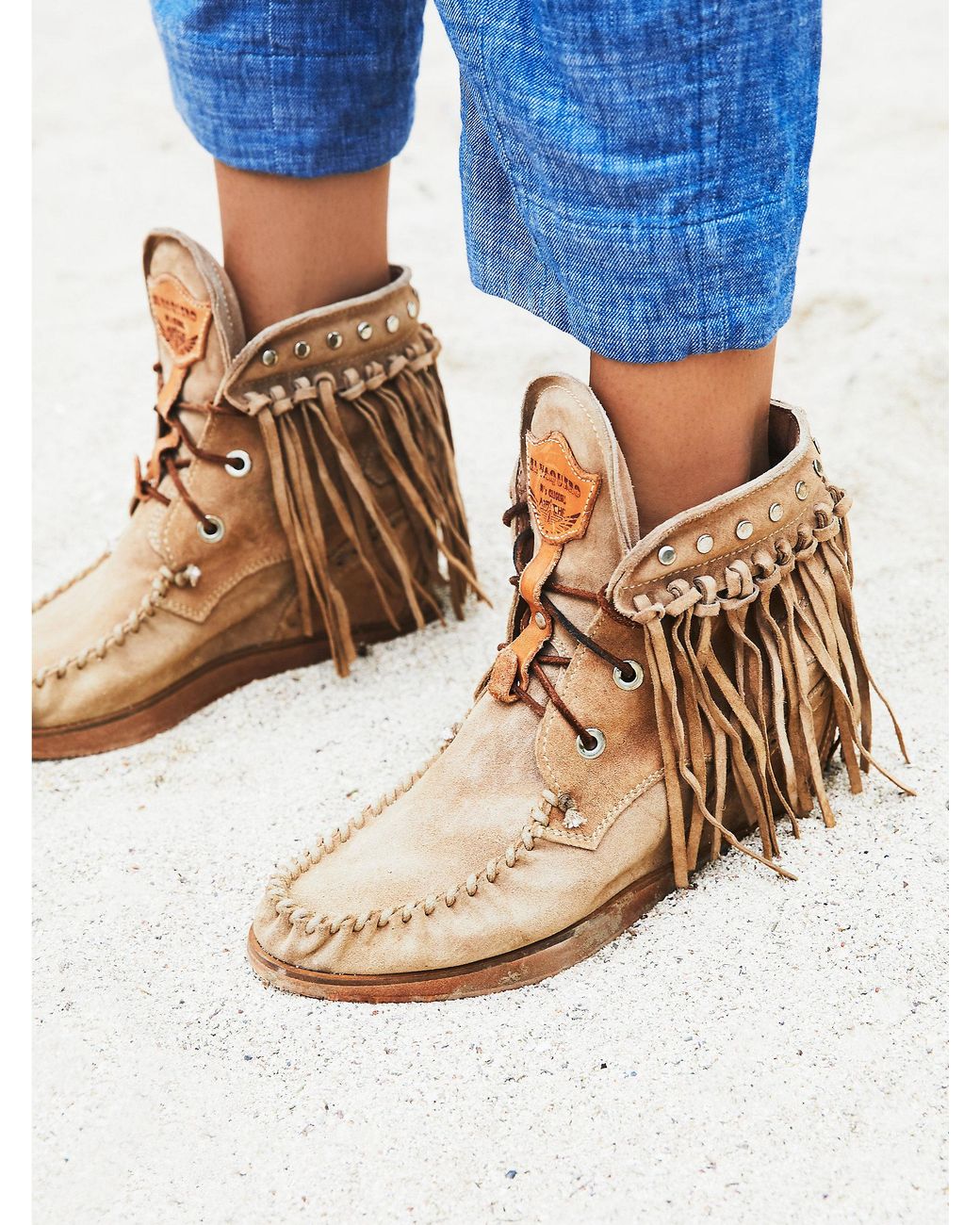 Free People Roseland Moccasin Boot | Lyst