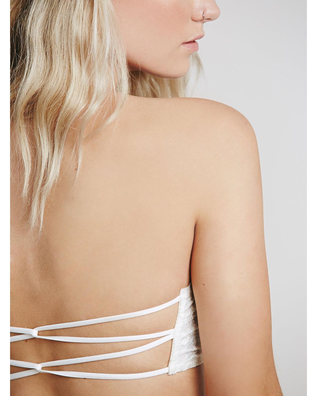 Free People Essential Lace Bandeau in White
