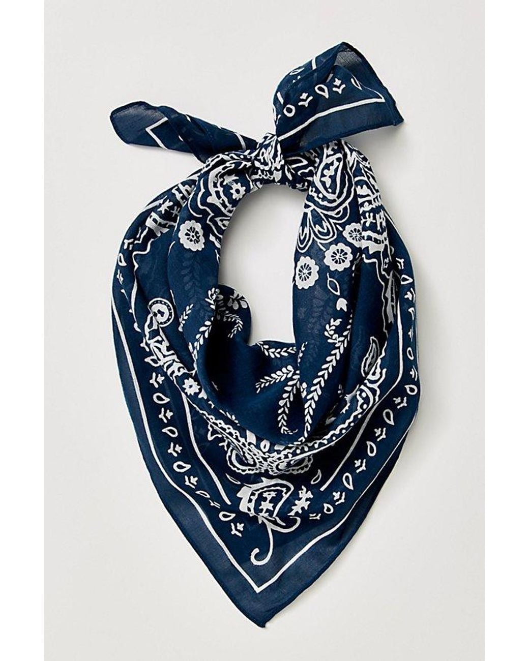 Free People Blue Century Cotton Bandana