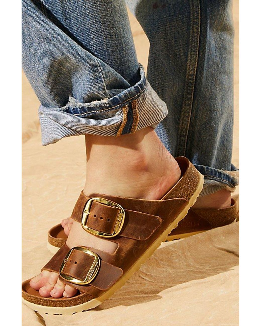 Birkenstock Orange Arizona Big Buckle Sandals