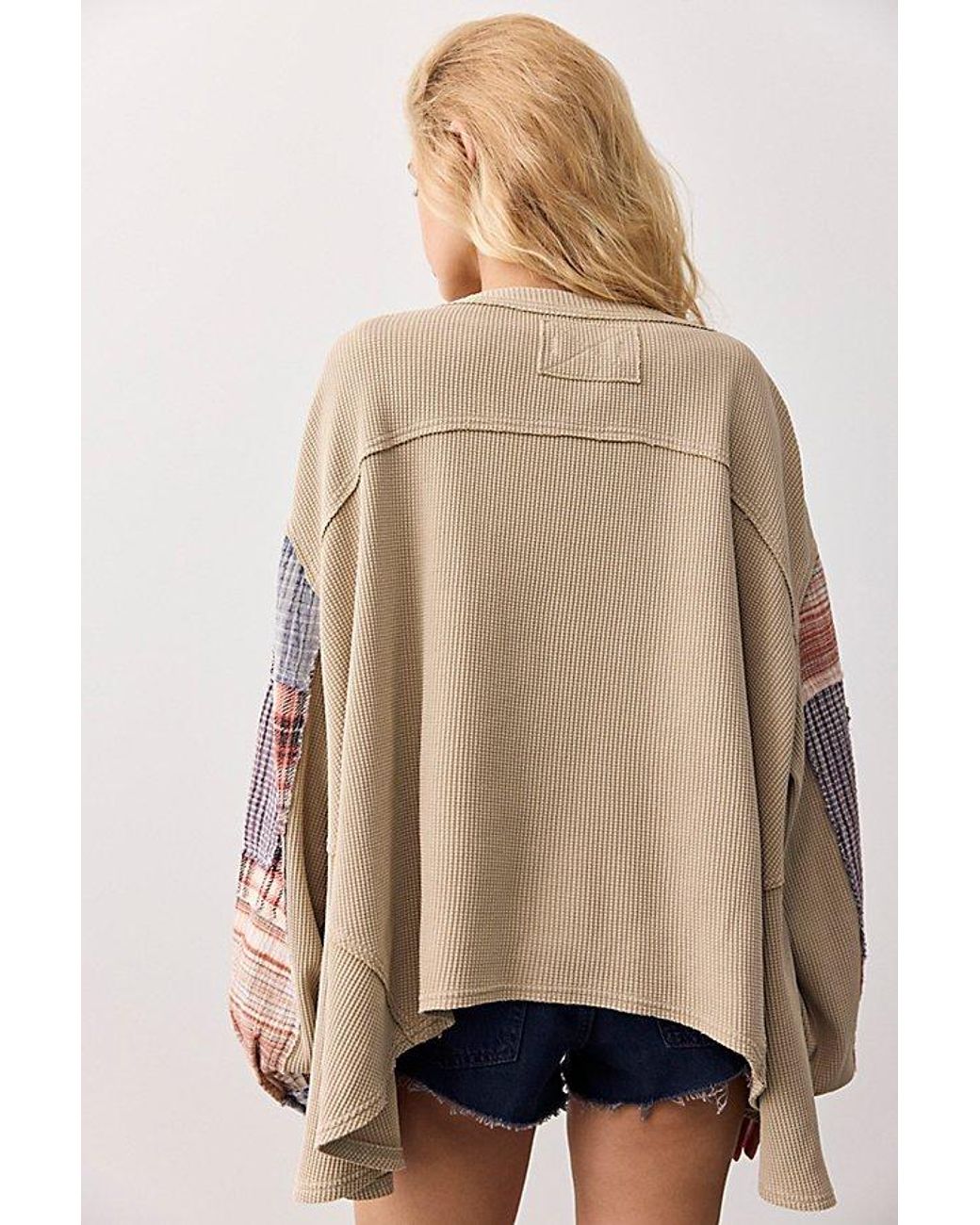 Free People Blue We The Free Alston Long Sleeve Top