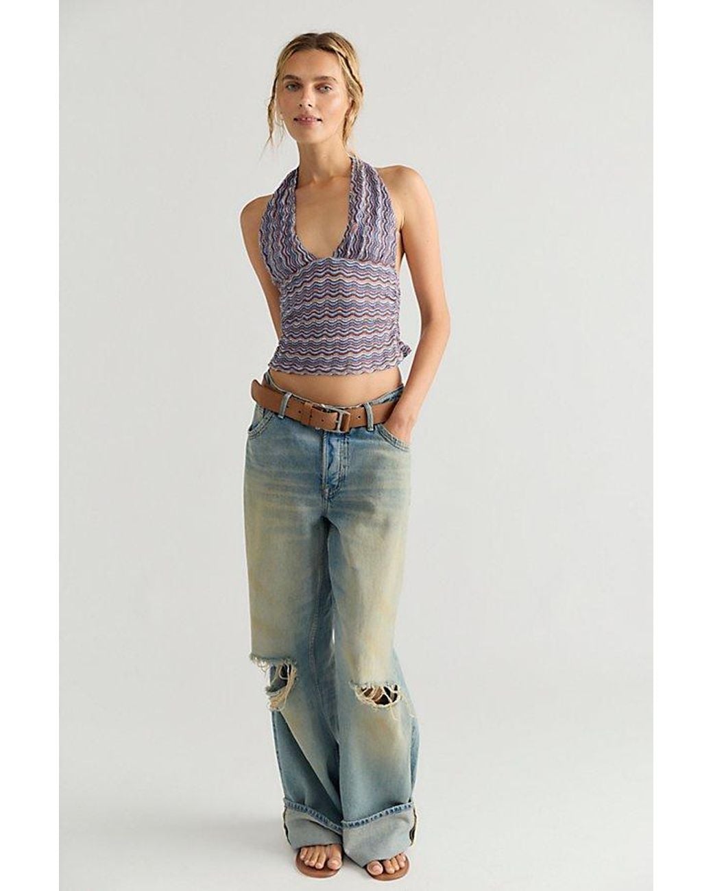 Free People Multicolor Ashton Halter Tank