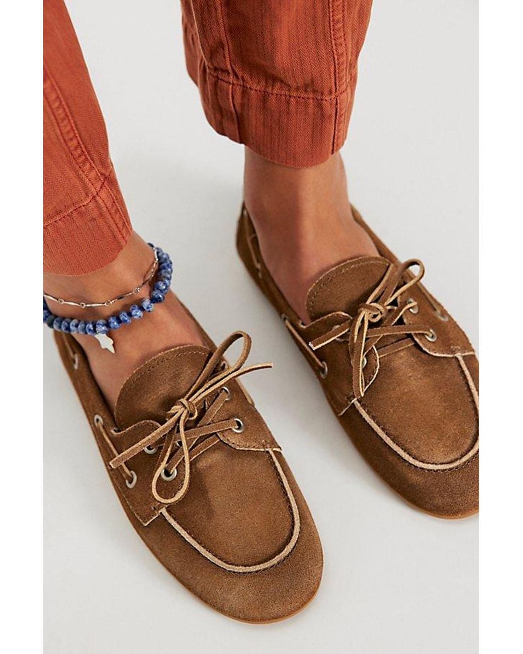 Jeffrey Campbell Yellow Yachting Day Suede Boat Shoes