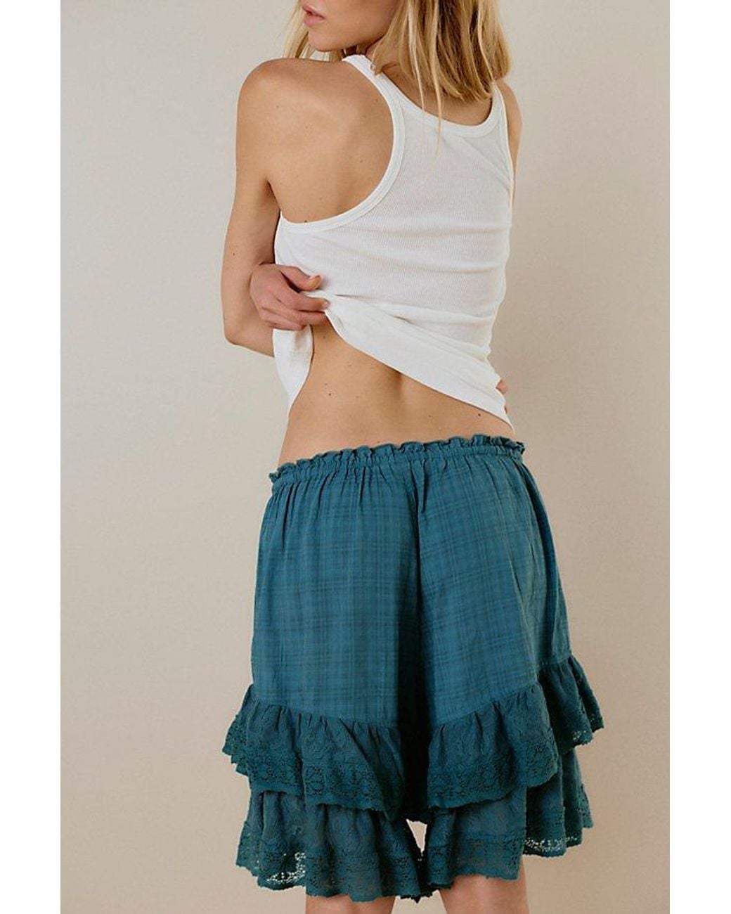 Free People Blue Darling Days Solid Bloomers