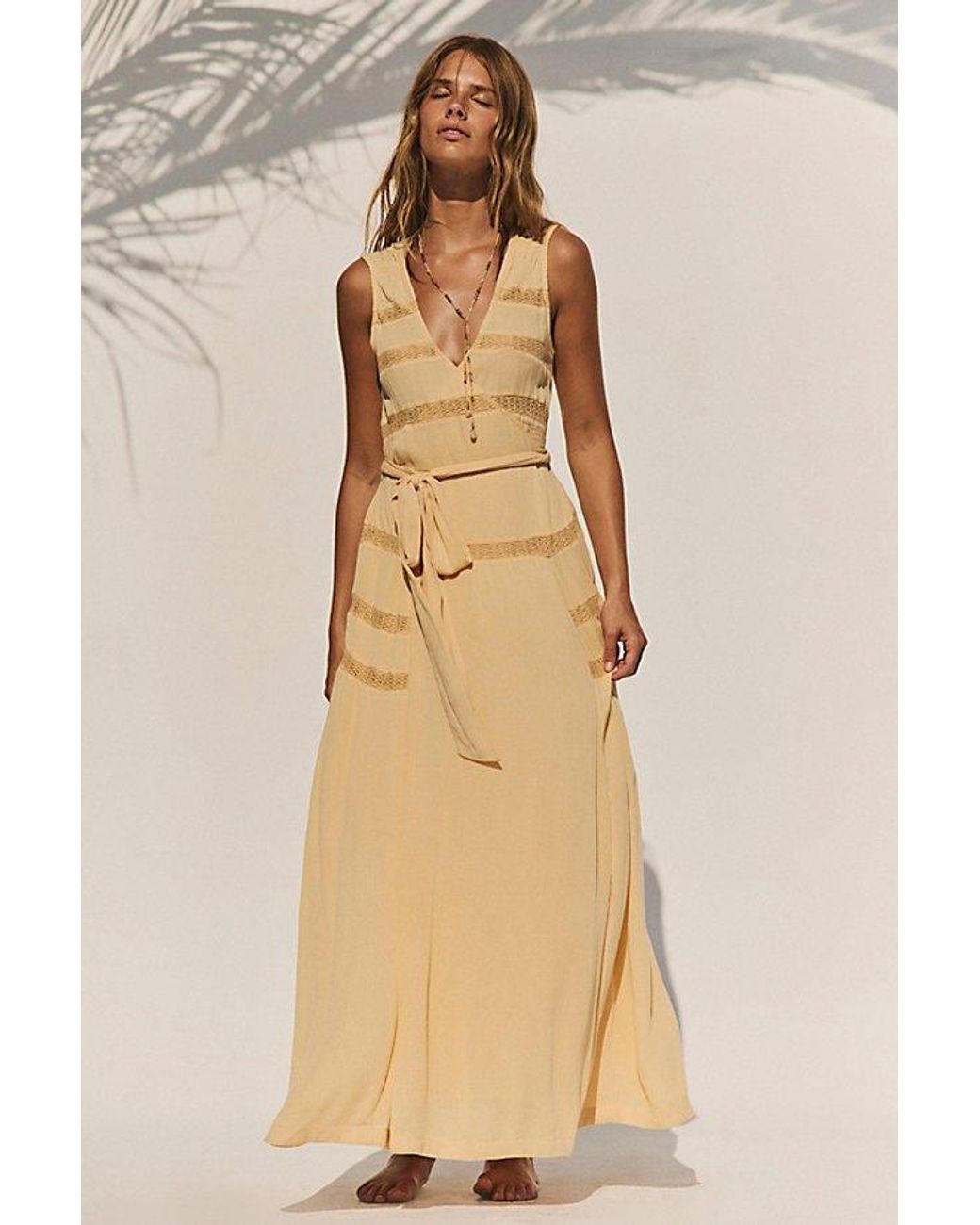 free-est Natural Adonna Maxi Dress By