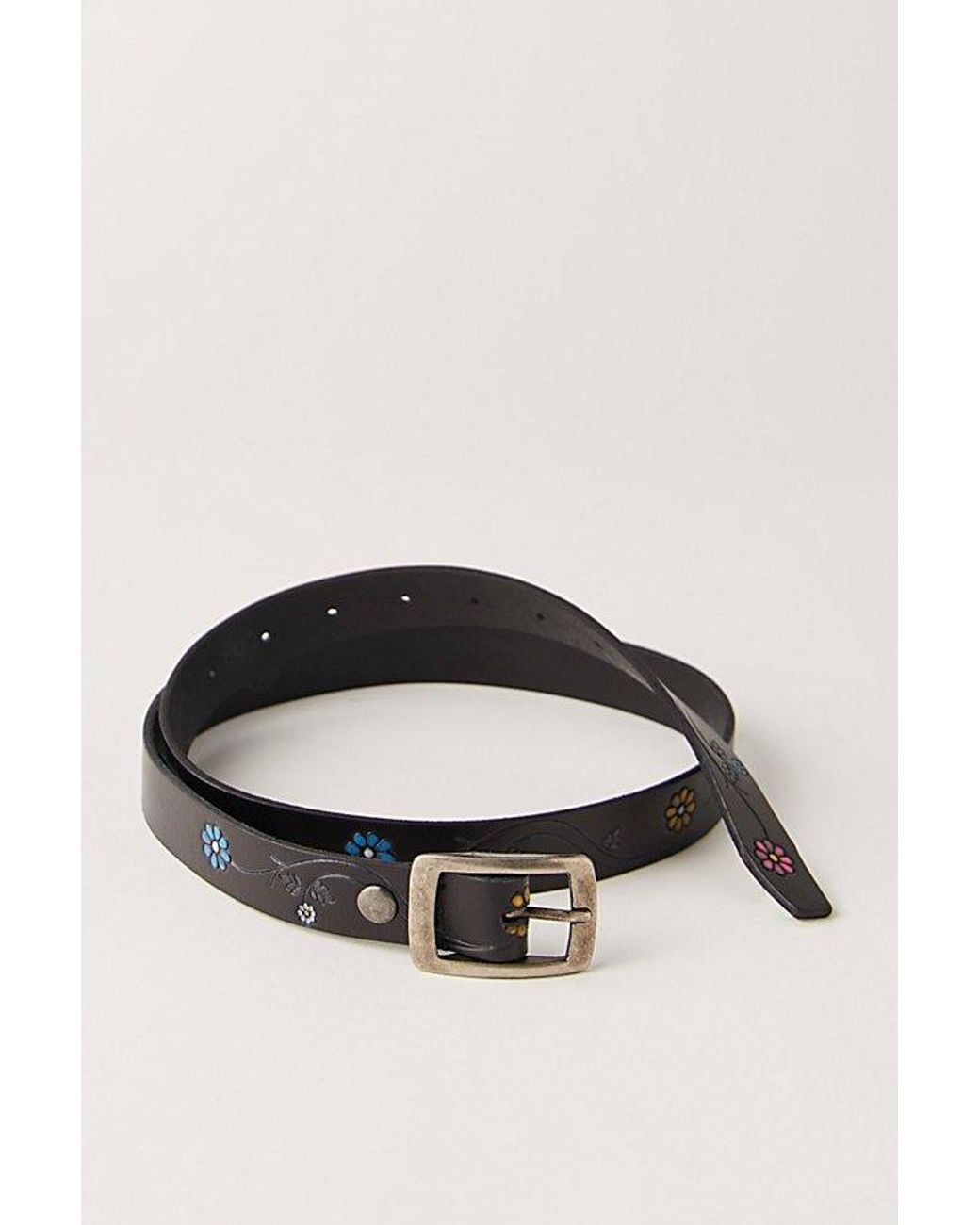 Free People Black Petra Leather Belt