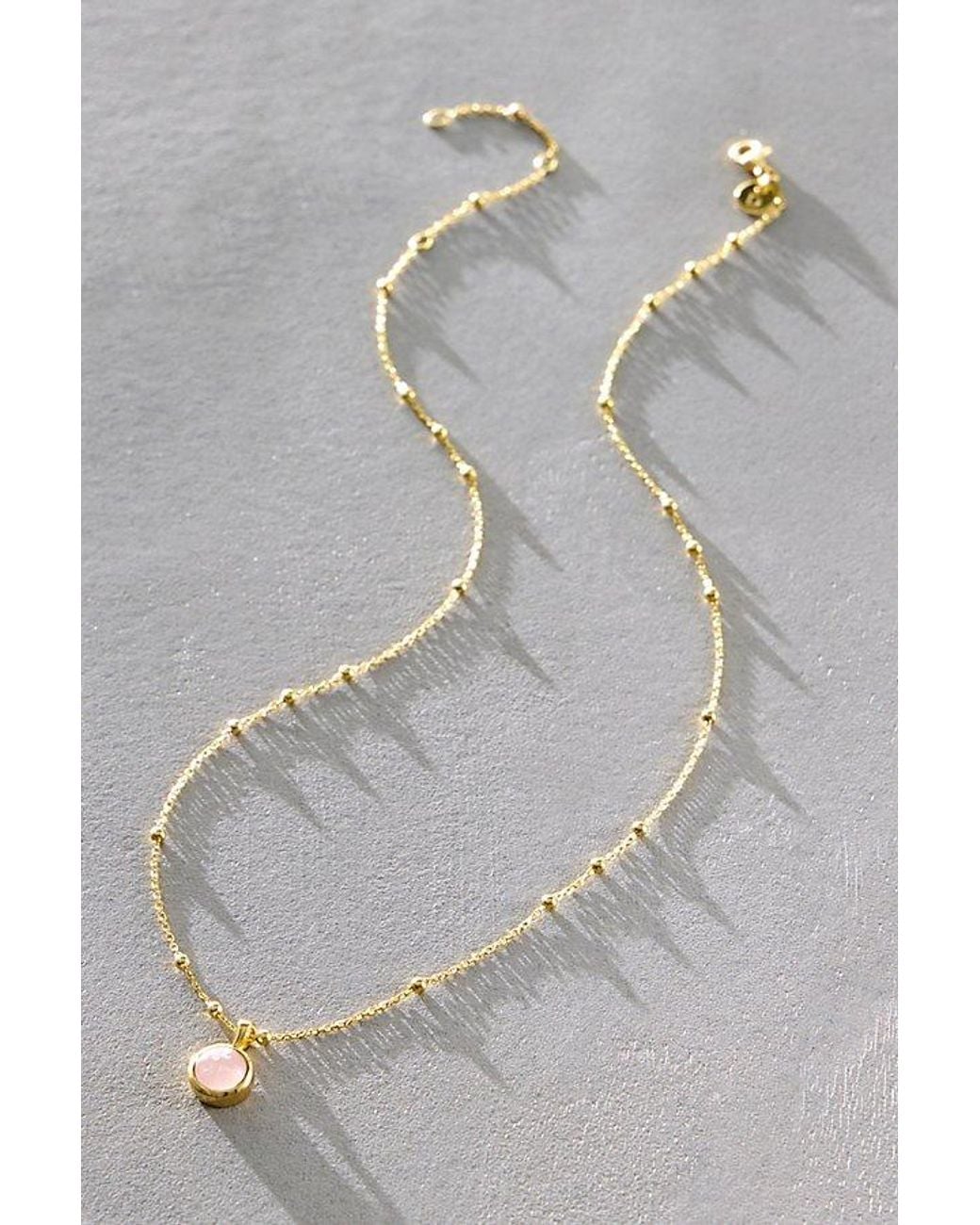 Daisy London Red Plated Healing Stone Necklace