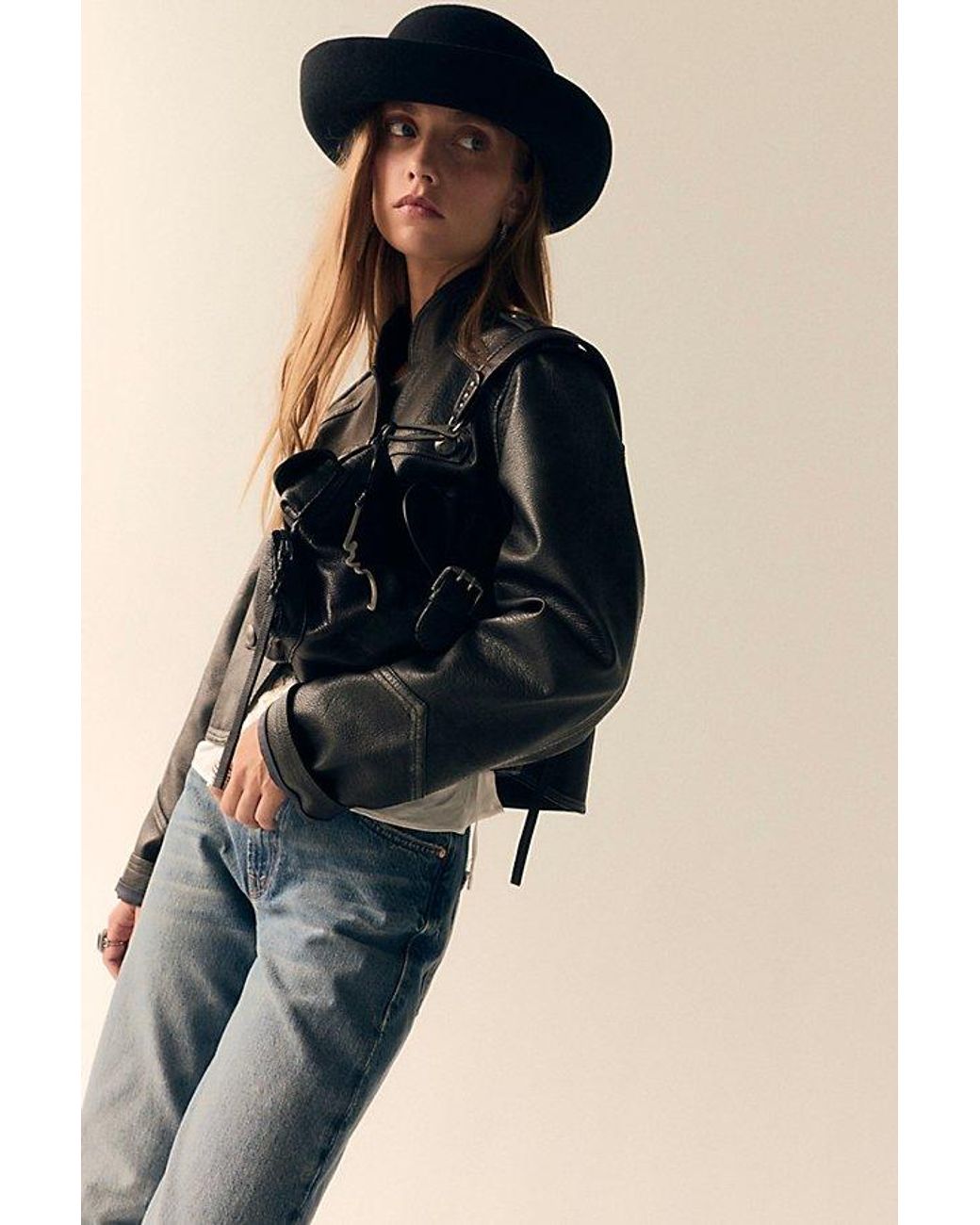 Free People Black The Ulla Felt Hat