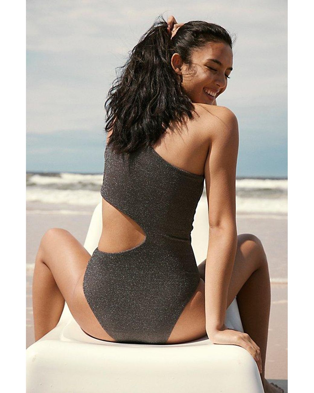 Beach Riot Celine Shine One piece At Free People In Midnight Size