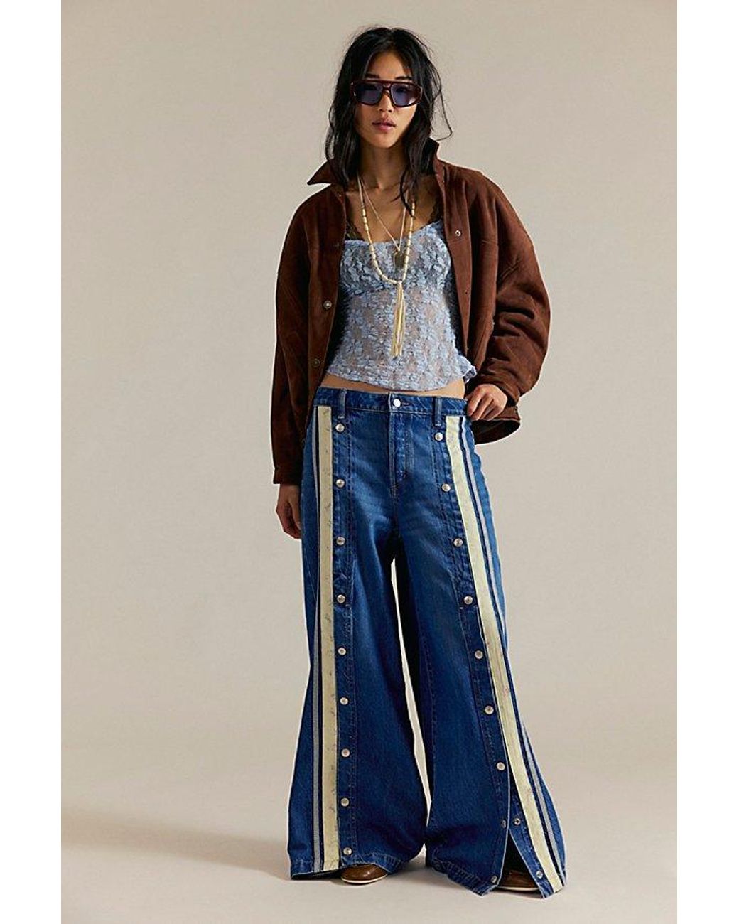 Peoplesense A-line Wide-leg Jeansジーンズ 02 Peoplesense Dark Blue Raw Denim Jeans with Wide-leg