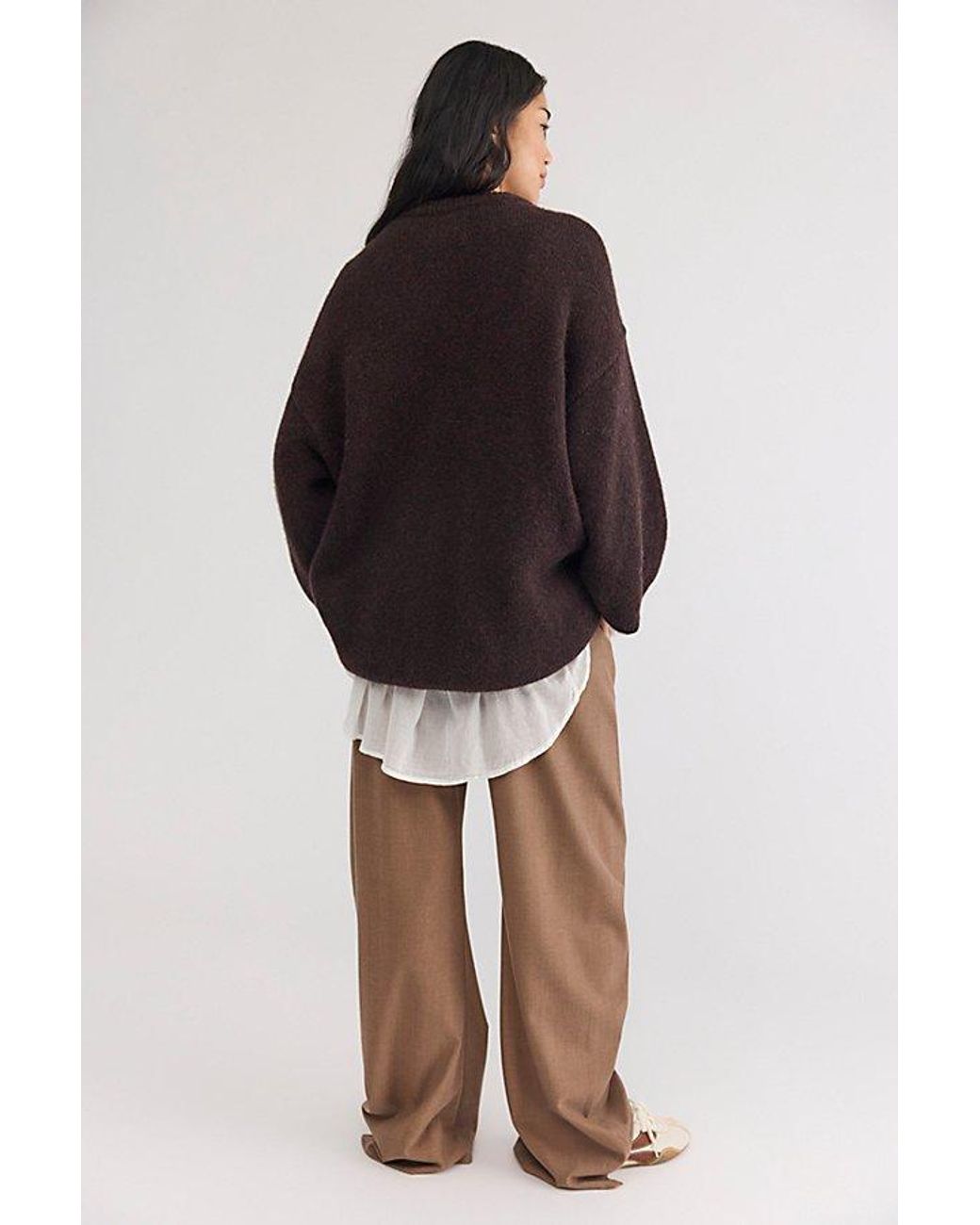 Mr. Mittens Brown Arlo Oversized T-Shirt Sweater