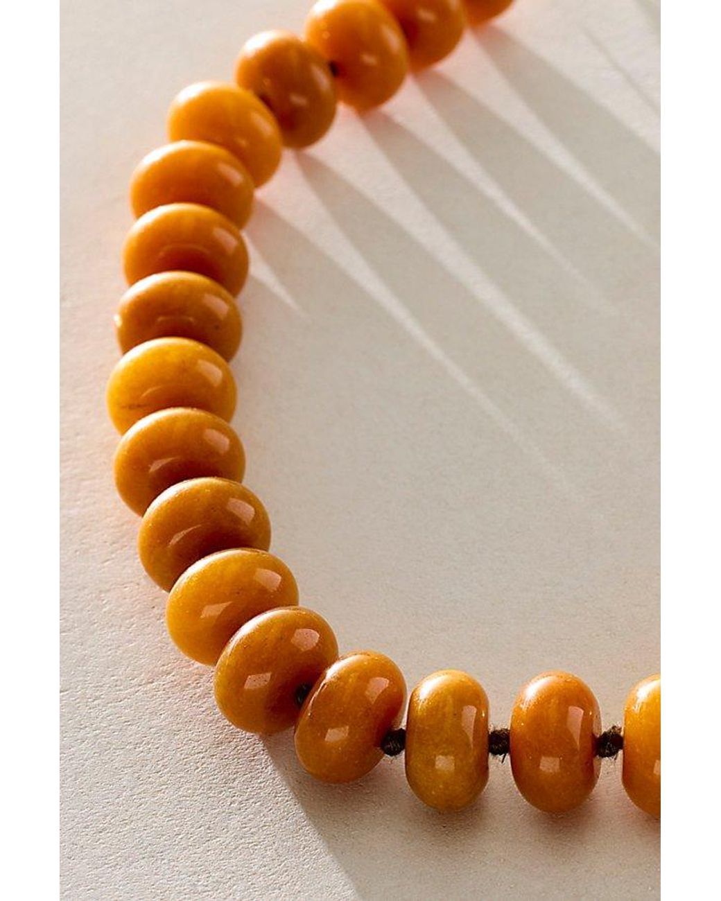 Free People Brown Sabina Semiprecious Beaded Stone Choker Necklace
