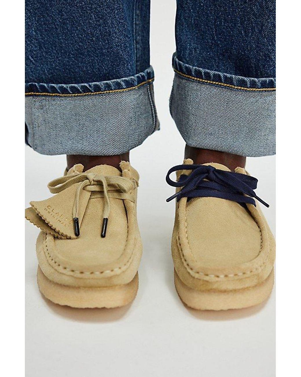 Clarks Blue Wallabee Moccasins