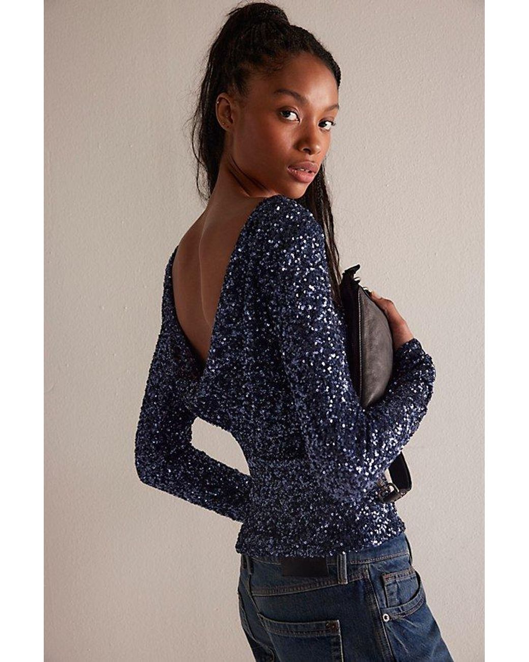 Intimately By Free People Blue Leading The Way Long Sleeve By