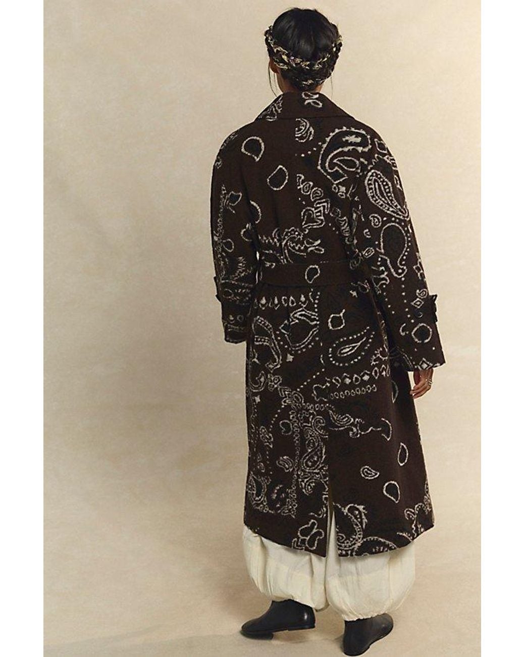 Free People Natural Simone Italian Wool Coat Jacket