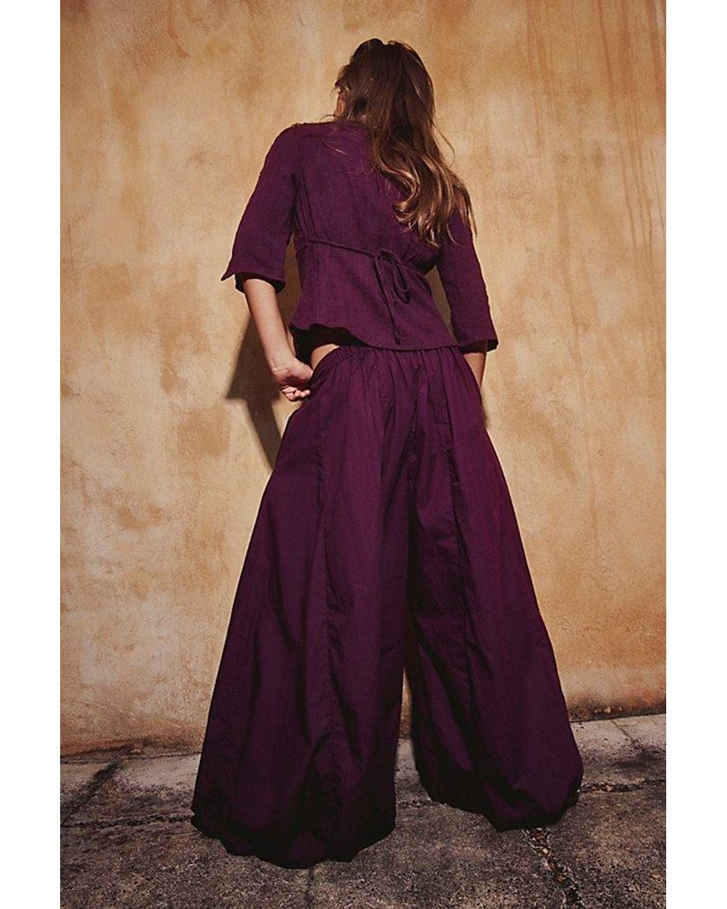 free-est Purple Breanna Top By