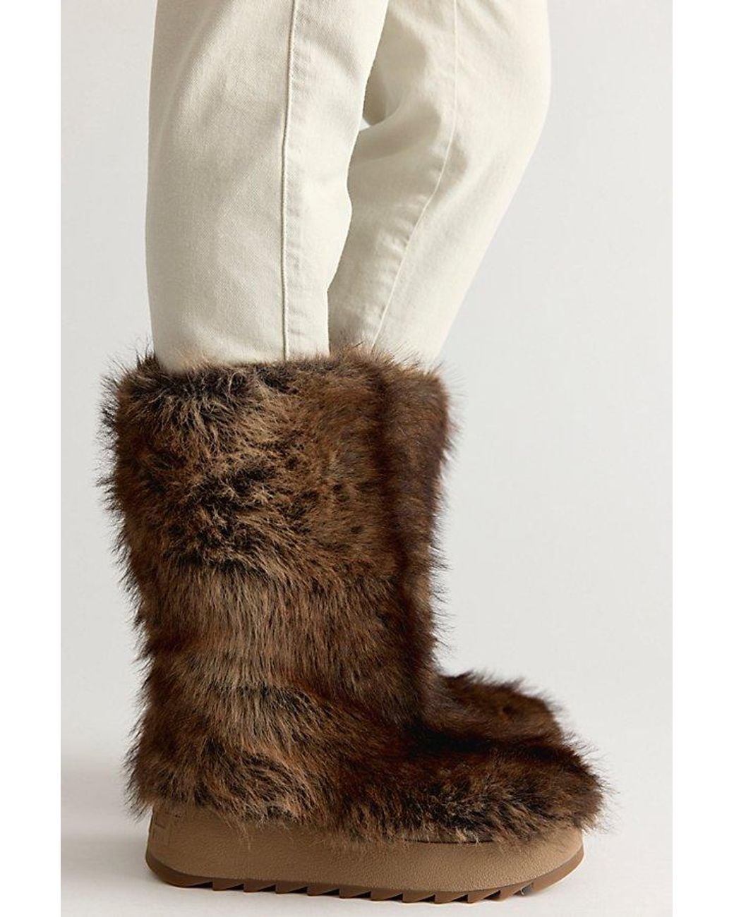 Ash Natural Kyoto Faux Fur Boots Shoe By