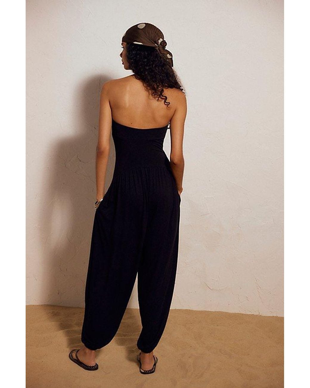 free-est Blue Mora Drop-Waist One-Piece By