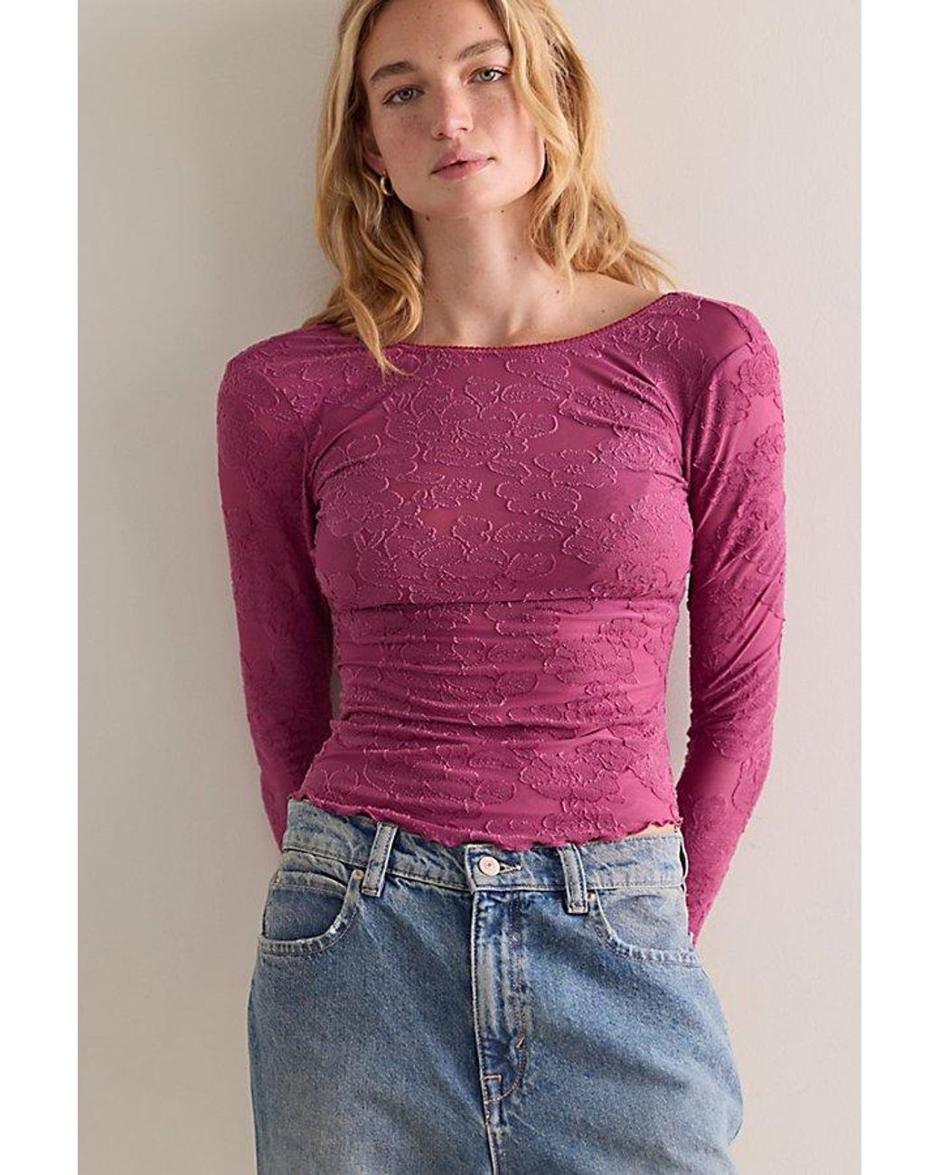 Intimately By Free People Purple Night Shift Layering Top By