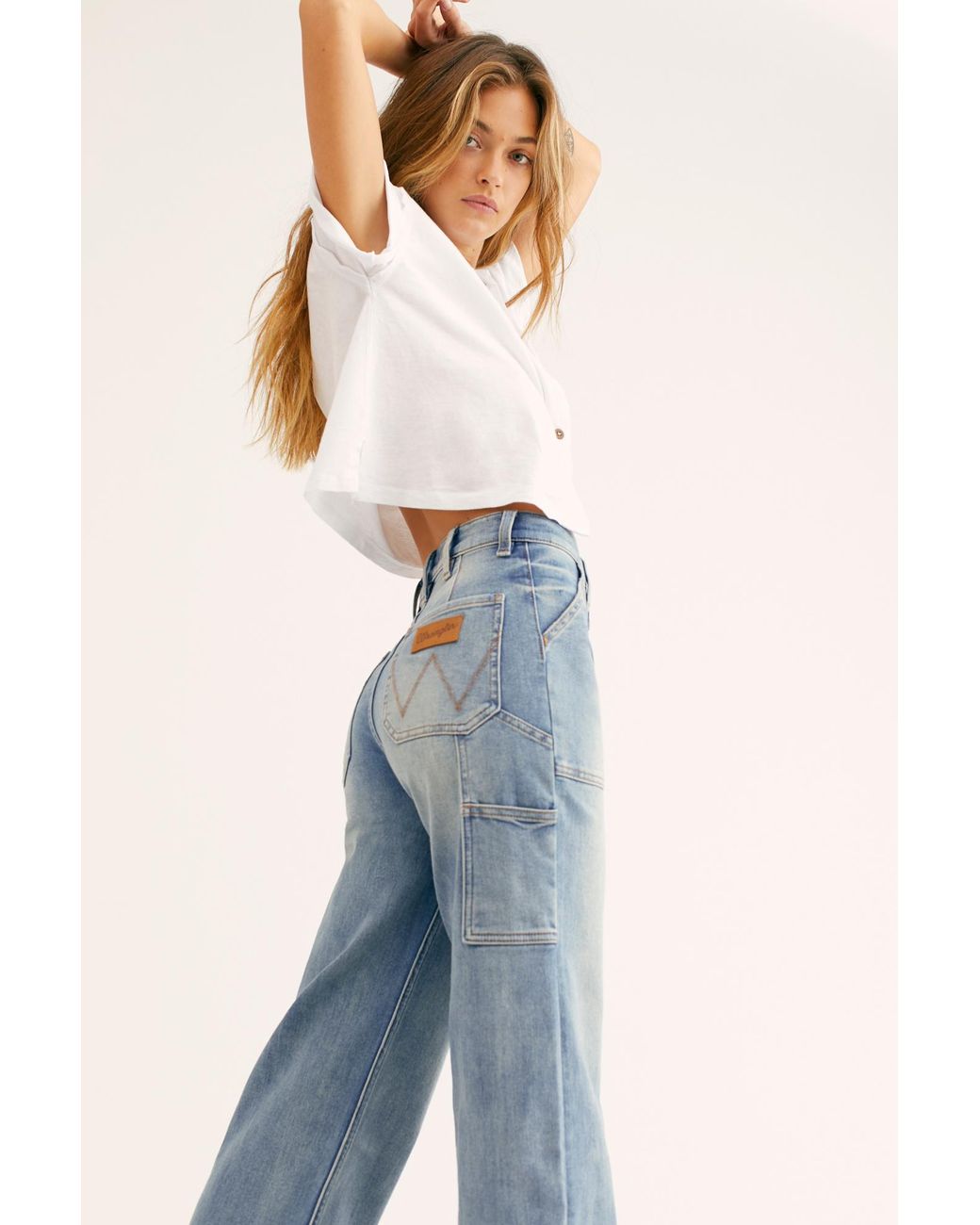 Wrangler utility store crop jeans