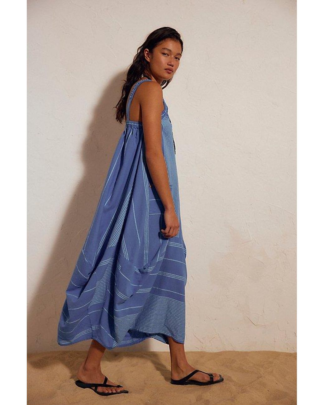 free-est Blue Wilder Midi Dress By