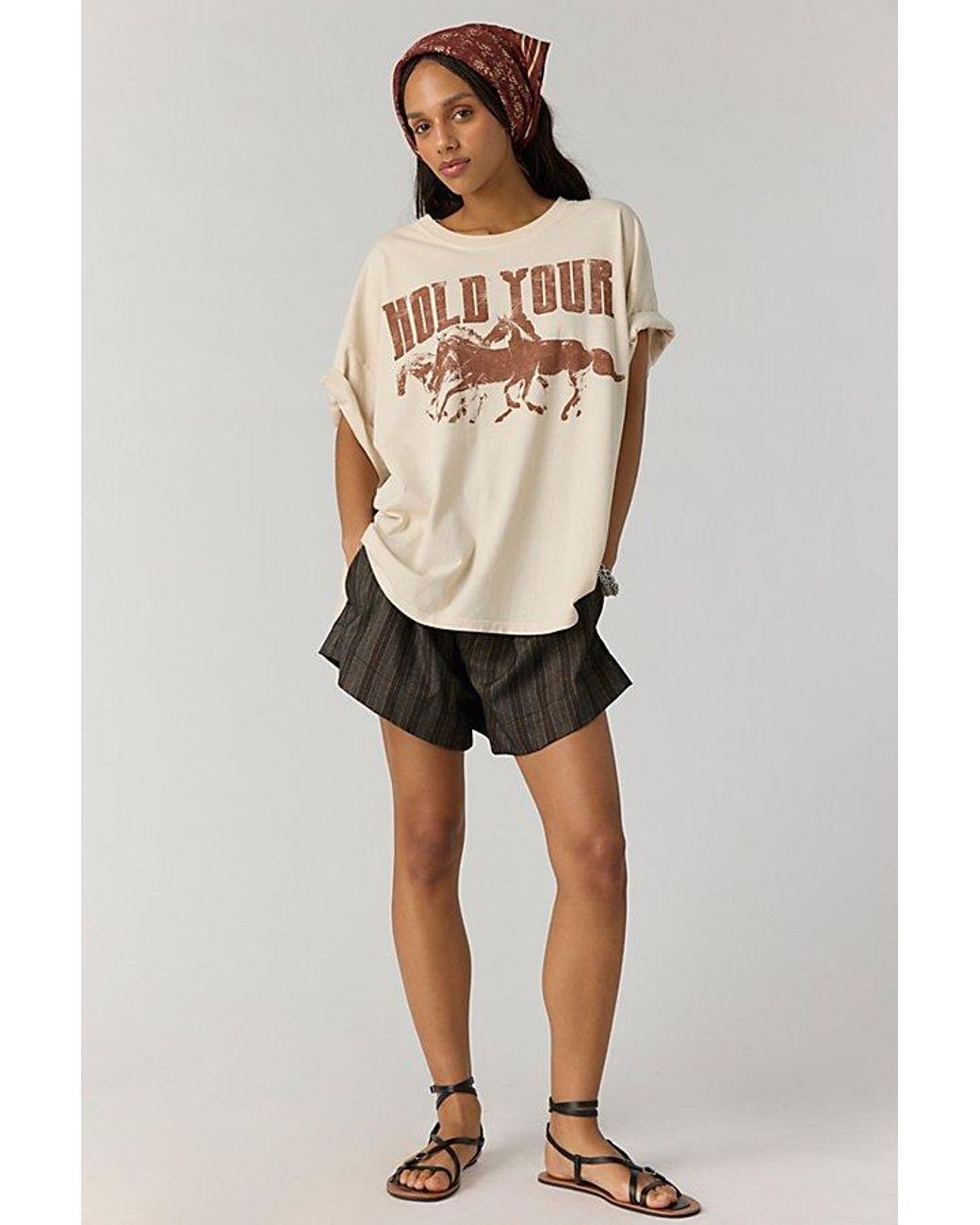 Daydreamer Natural Hold Your Horses Tee By