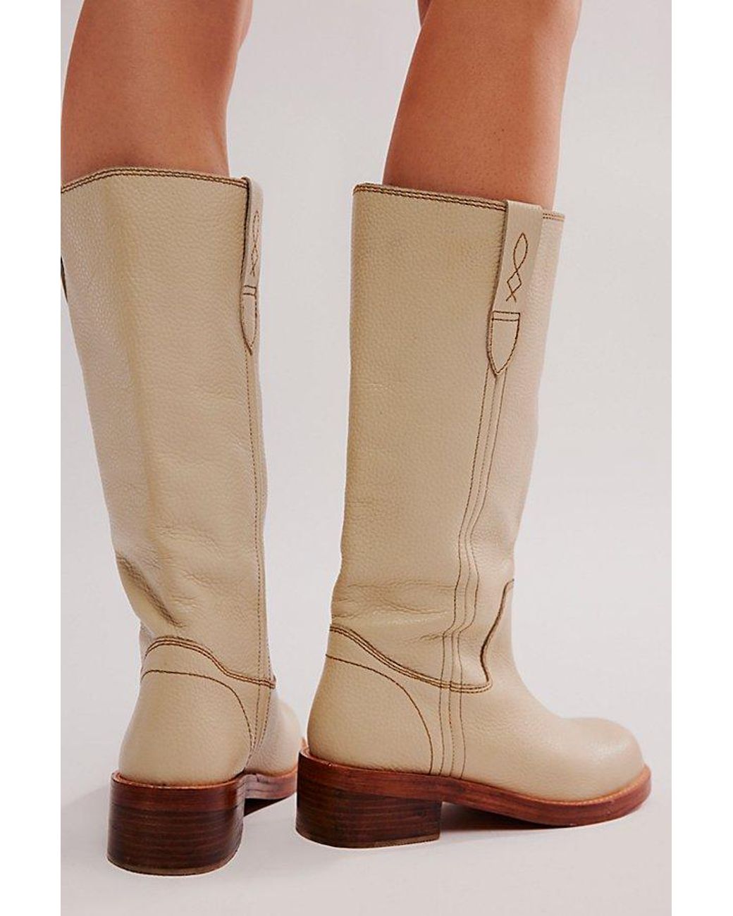 Free People Blaze Pull-On Boots in Brown | Lyst