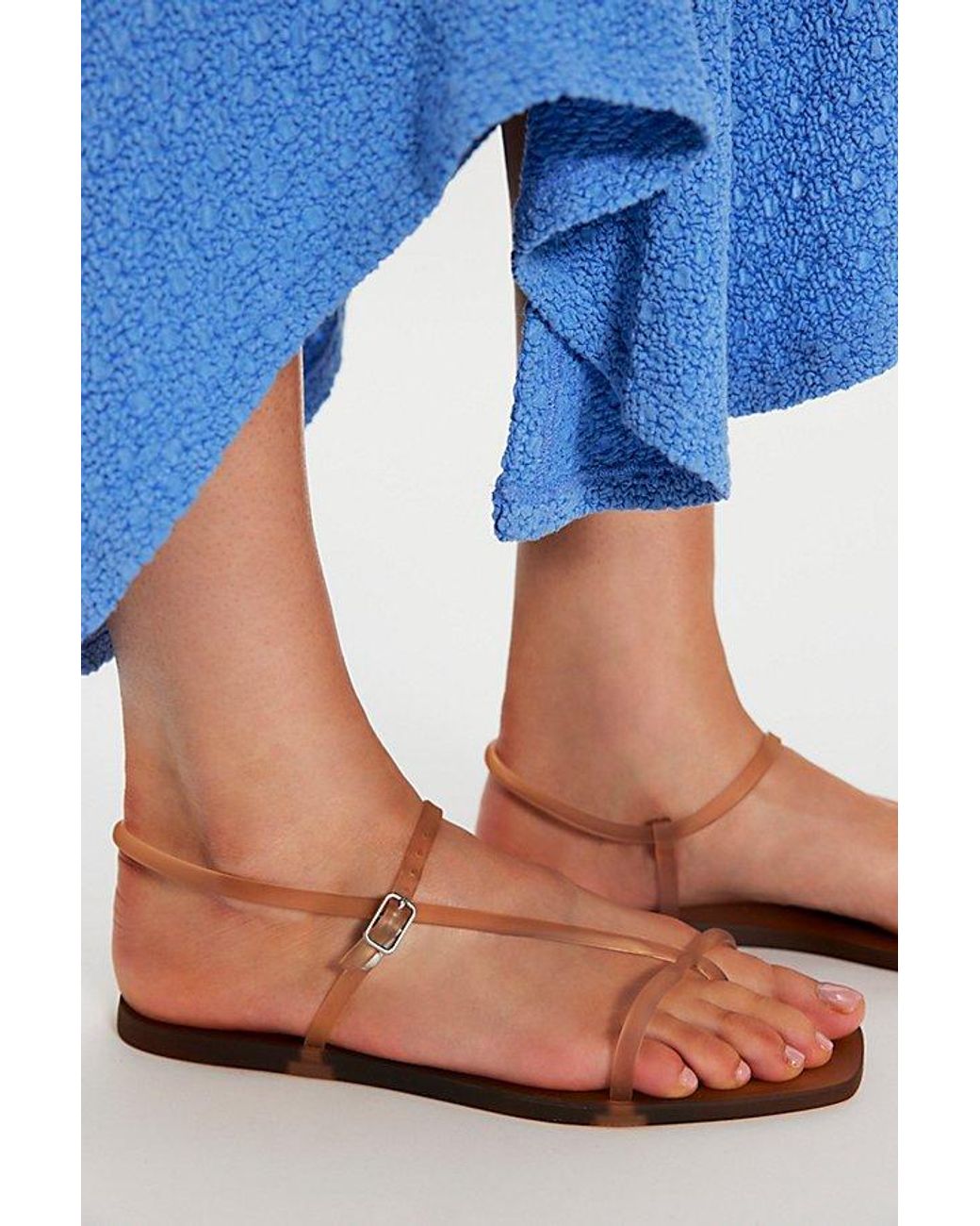 FP Vegan Collection Blue Sugar Rush Jelly Sandals By