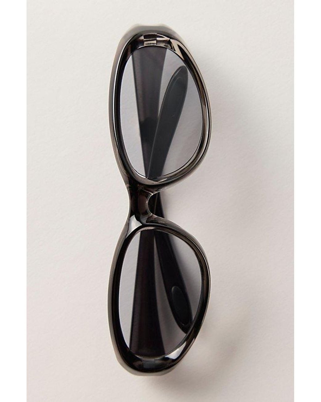 Free People Black Weston Wrap Around Sunglasses