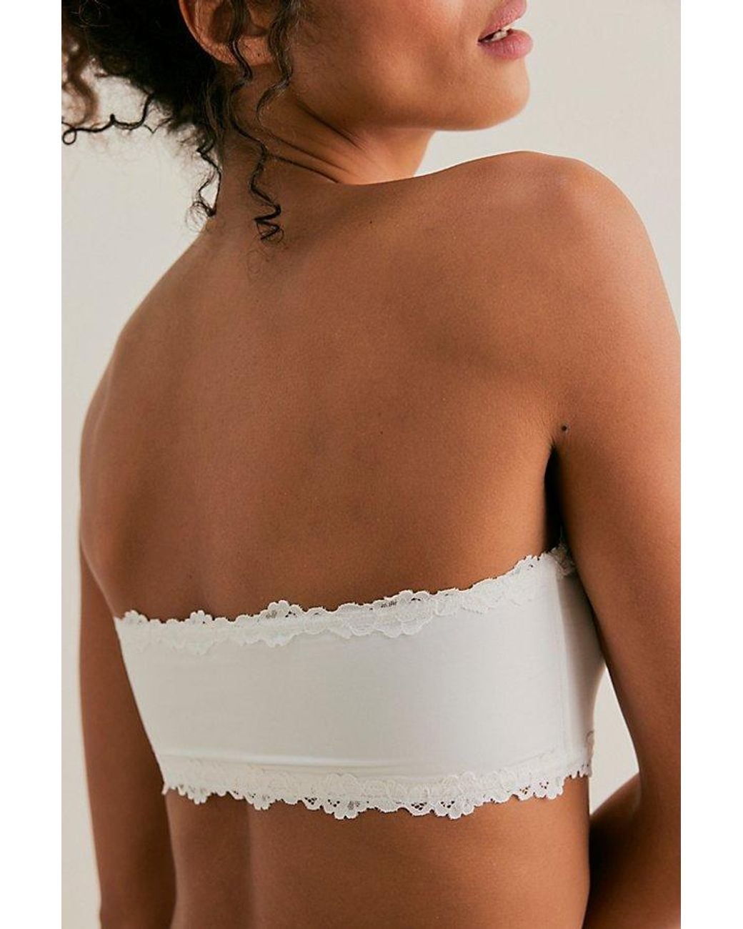 Intimately By Free People Red Charlie Lace Microfiber Bandeau By