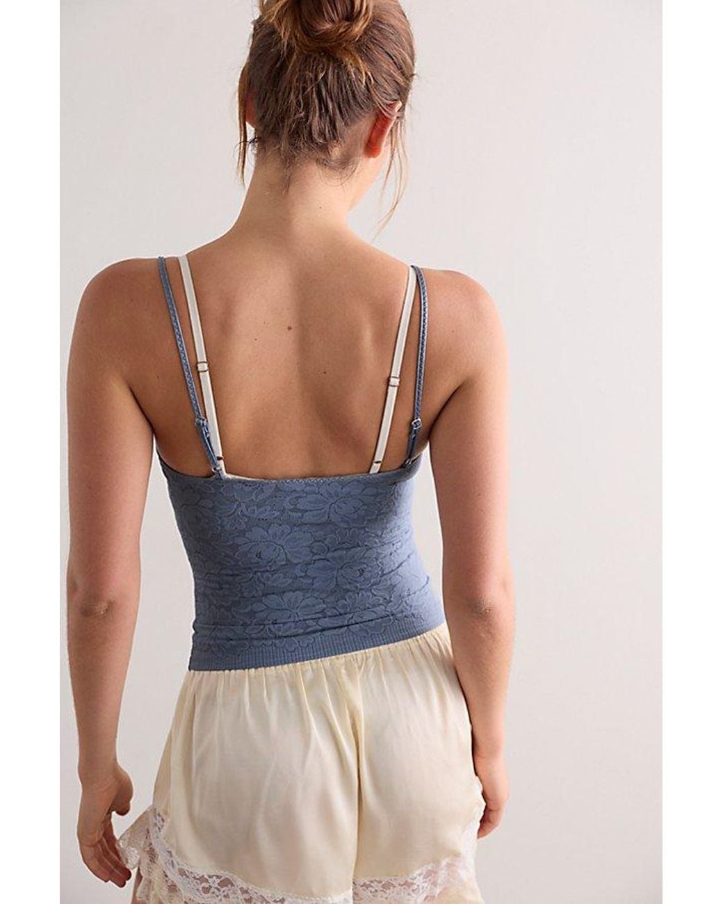 Intimately By Free People Blue Smooth Talking Lace Cami By
