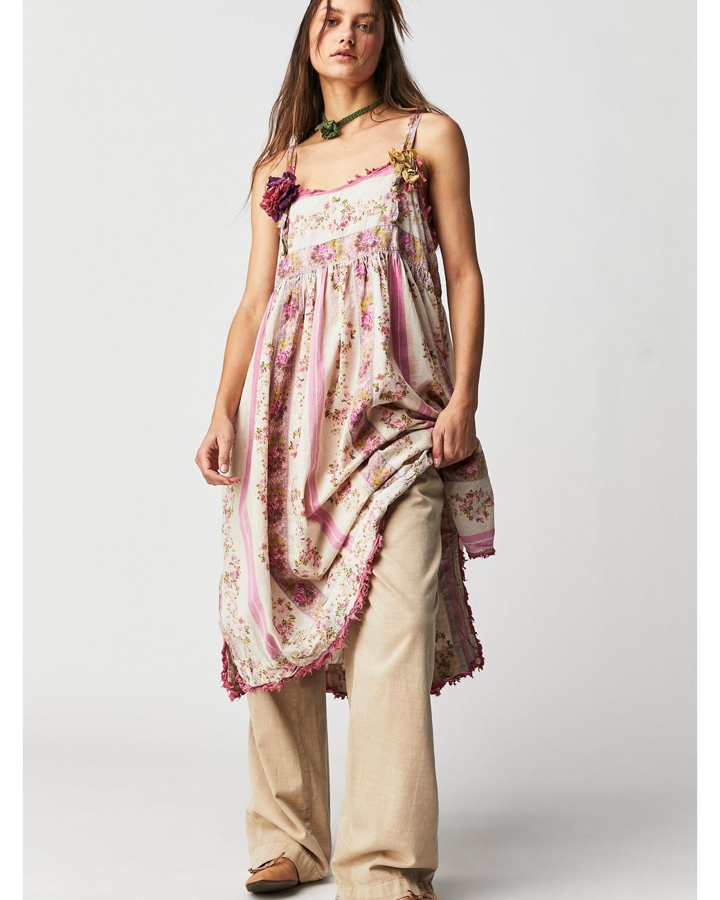 Free People Magnolia Pearl Floral Cotton Dress | Lyst