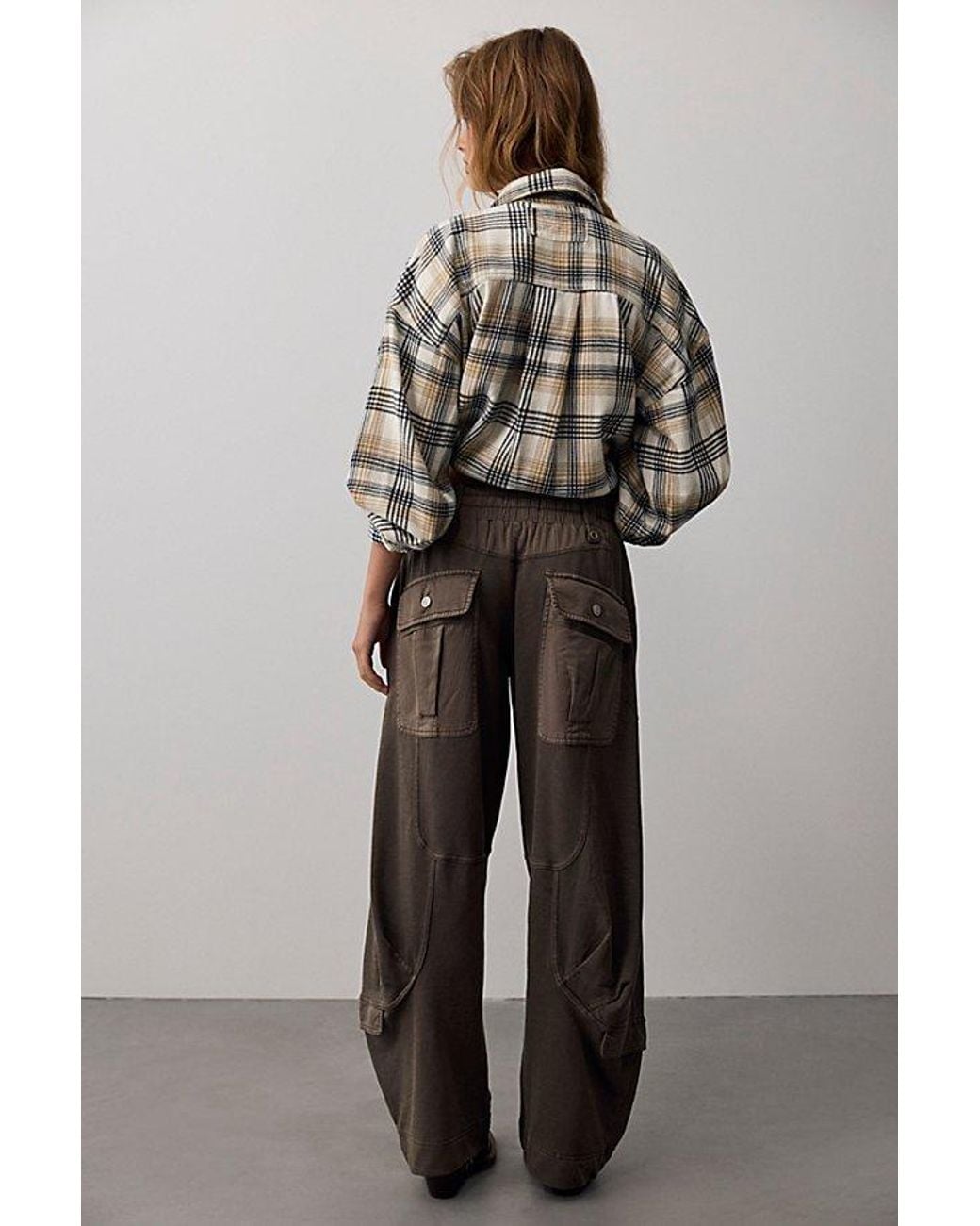 Free People Multicolor Onset Knit Pull-On Cargo Pants