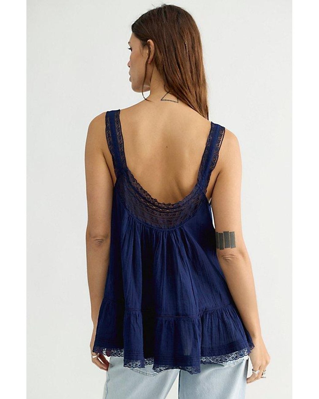 Free People Blue Ana Top
