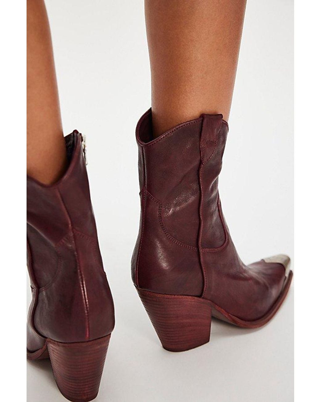 Free People Brayden Western Boots in Brown | Lyst