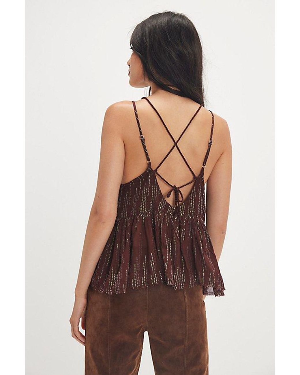 Intimately By Free People Brown Ariel Cami By