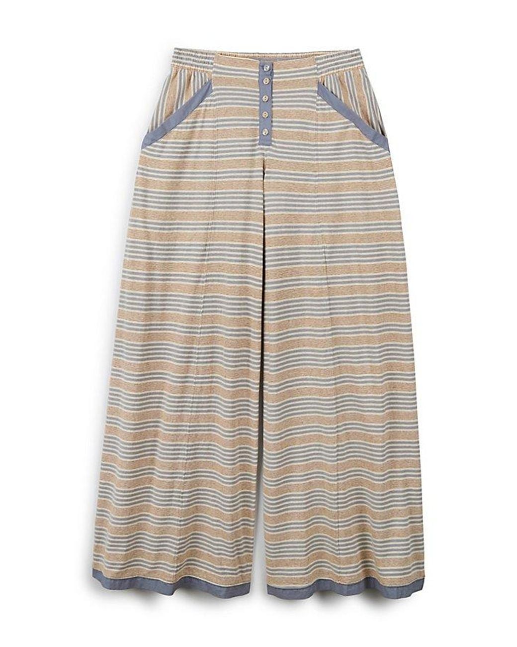Intimately By Free People Blue Good Company Stripe Pants By
