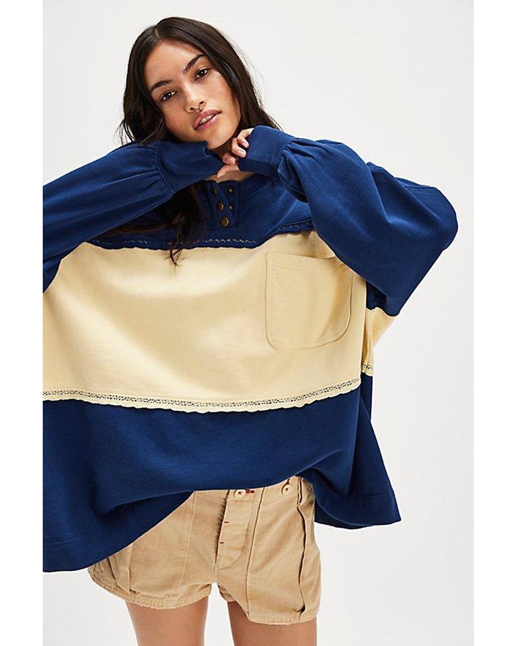 (取寄) フリーピープル レディース ストロベリー スウェットシャツ Free People women Strawberry Sweatshirt Oceana Combo Free People Strawberry Sweatshirt in Blue | Lyst