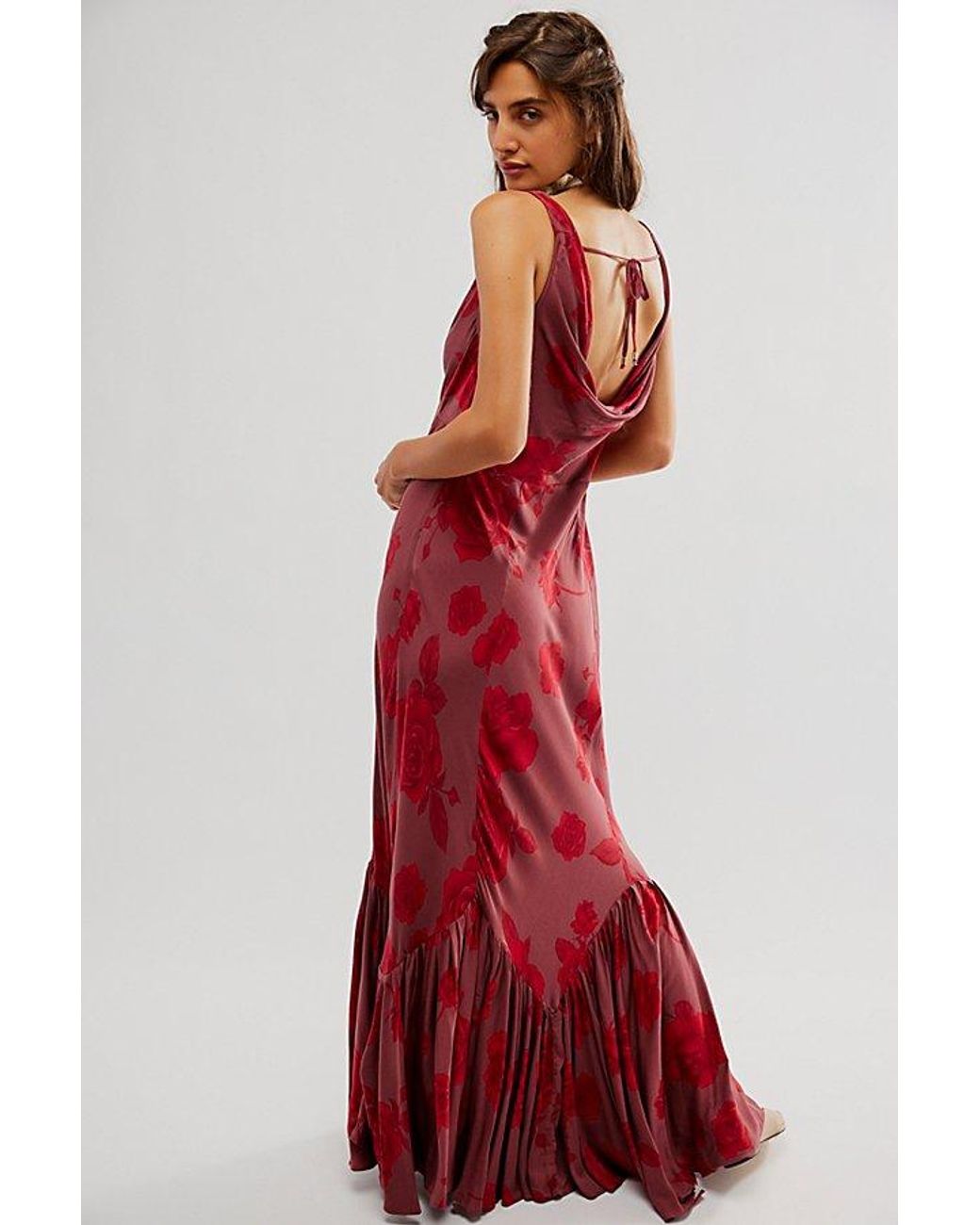 Free People Zelda Maxi Dress in Red | Lyst